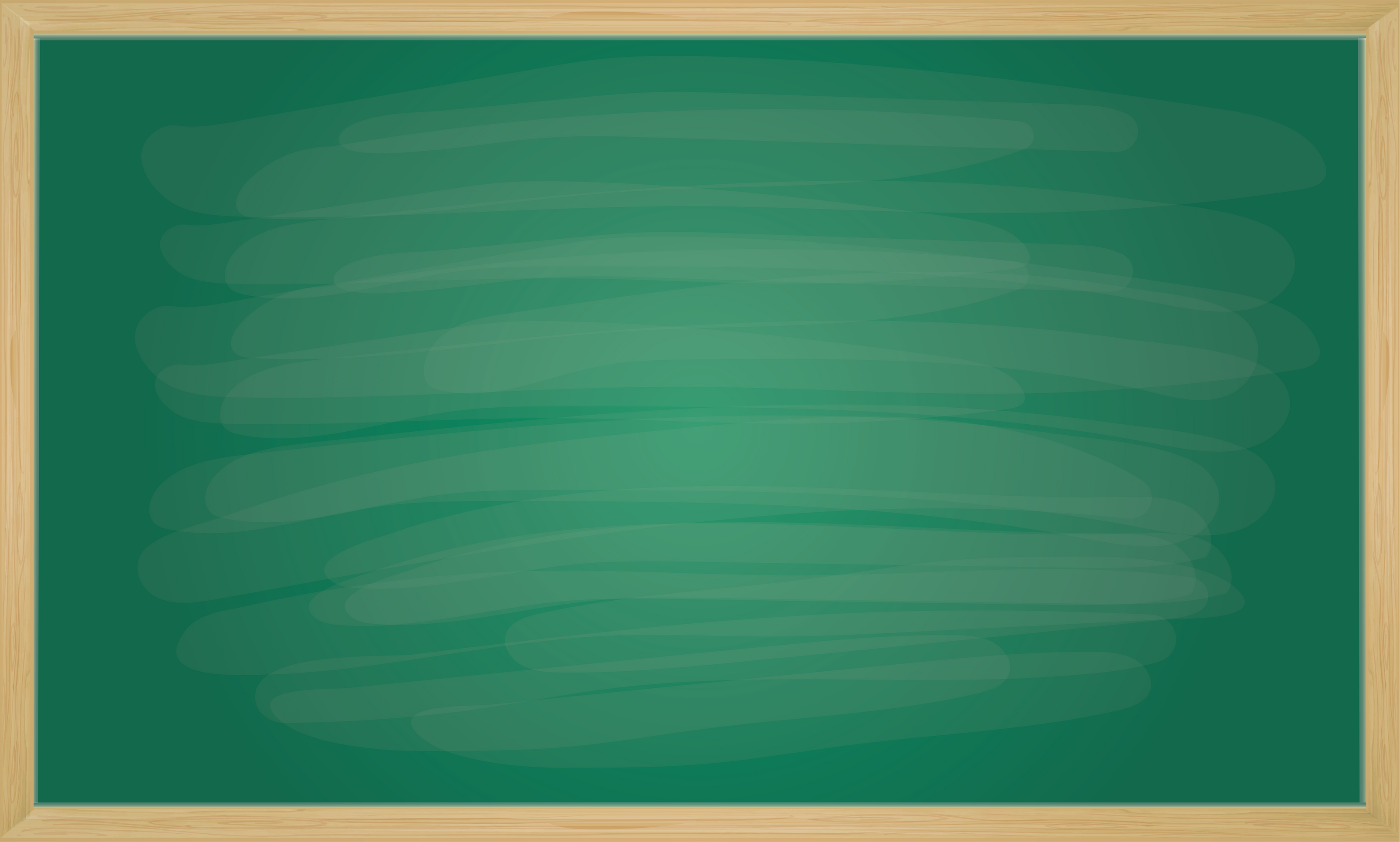 Empty green chalkboard texture hang on the white wall. double frame from green board and white background. image for background, wallpaper and copy space. bill board wood frame for add text.